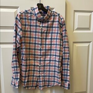 Vineyard Vines Plaid Button-Down Shirt in Pink, Blue & White